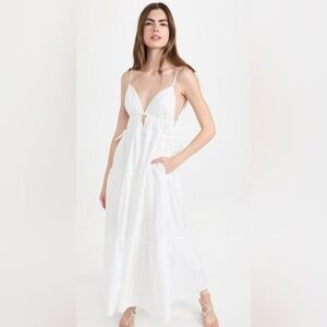 NWT ASTR The Label white maxi dress size medium